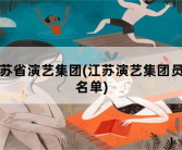 江苏省演艺集团，江苏演艺集团员工名单