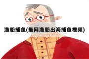 渔船捕鱼，拖网渔船出海捕鱼视频