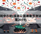 深圳中小幼，深圳公需课章节测试答案2019