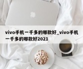 vivo手机一千多的哪款好_vivo手机一千多的哪款好2021