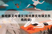 挺经原文与译文(挺经原文与译文在线阅读)