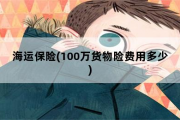 海运保险，100万货物险费用多少