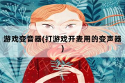 游戏变音器，打游戏开麦用的变声器