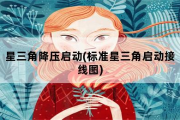 星三角降压启动，标准星三角启动接线图