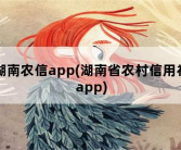 湖南农信app，湖南省农村信用社app