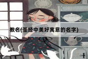 教名，圣经中美好寓意的名字