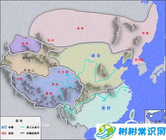 晋朝地图——古代两晋时期的中国版图介绍