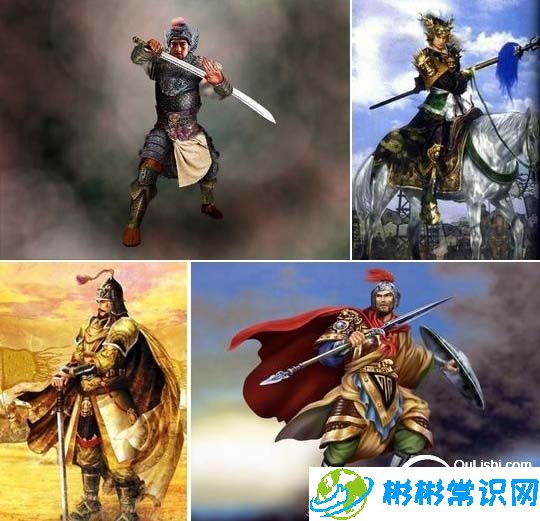 中国历史百大武将排名