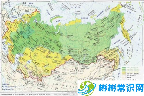 苏联——世界史苏联地图