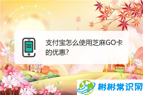 支付宝芝麻GO卡如何使用 芝麻GO卡使用教程