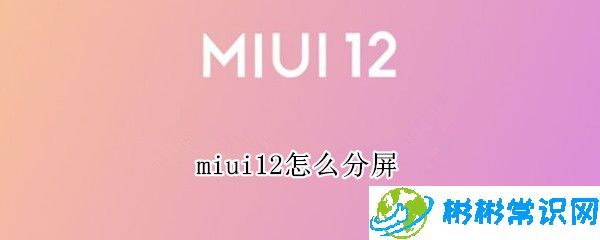 miui12分屏功能怎么用