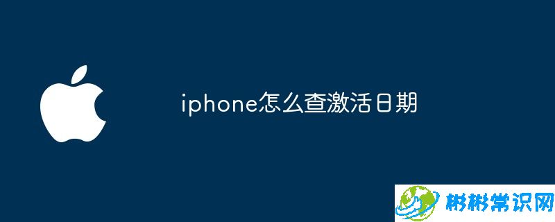 iphone怎么查激活日期