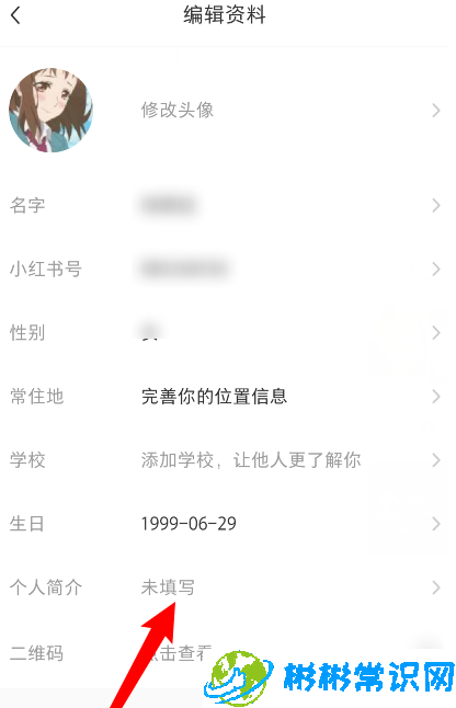 小红书个人简介怎么设置