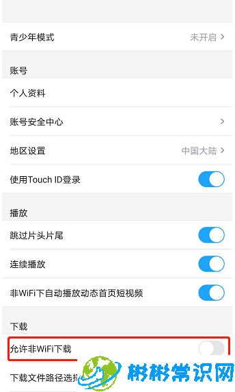 优酷视频允许非WiFi下载在哪开启