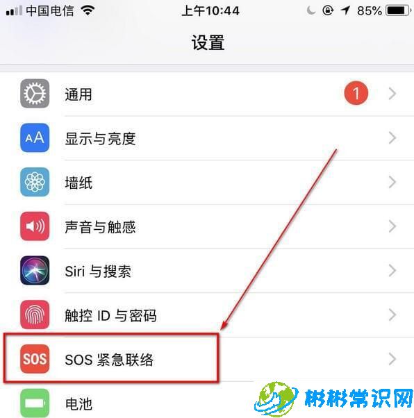 iOS11 SOS中开启和设置的方法