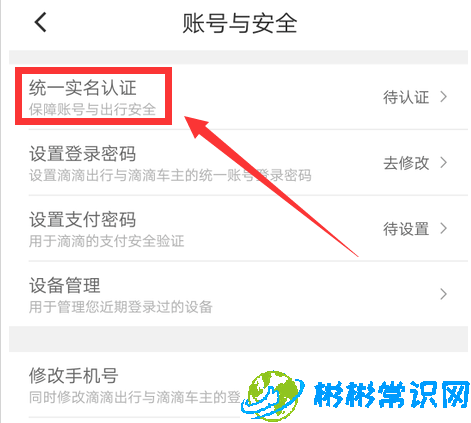 滴滴出行在哪实名认证