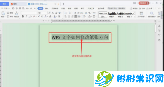 WPS文字方向怎么修改 文字方向修改教程