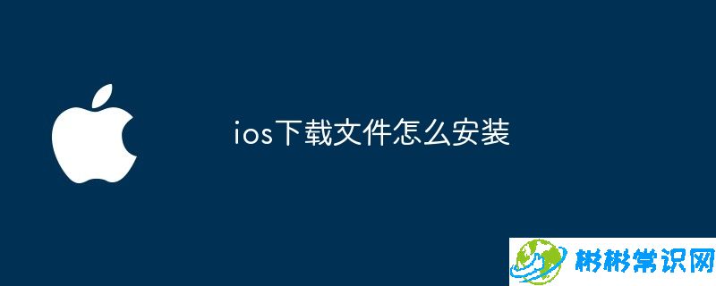 ios下载文件怎么安装