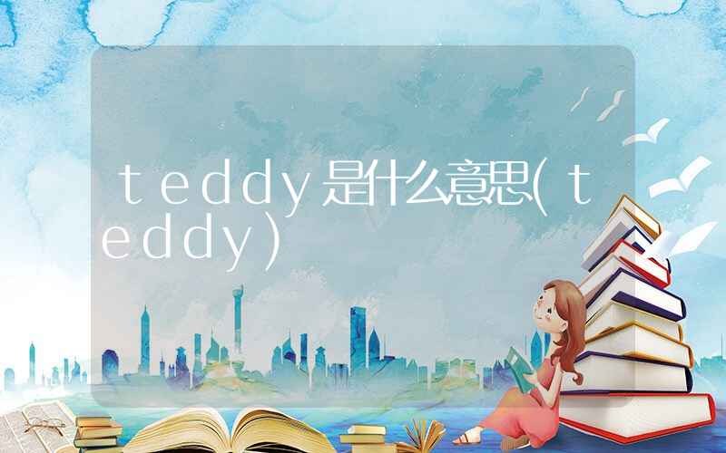 teddy是什么意思(teddy)