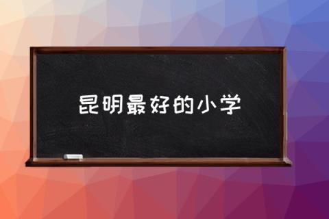 昆明最好的小学,2021昆明小学排名？