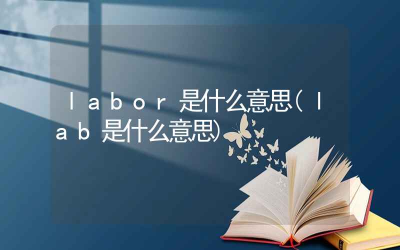 labor是什么意思(lab是什么意思)