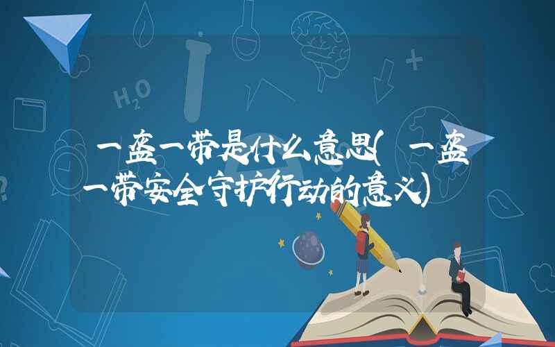 一盔一带是什么意思(一盔一带安全守护行动的意义)