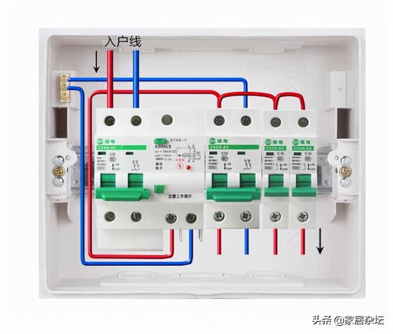 家用开关接法和接线图三开(开关接线教程)