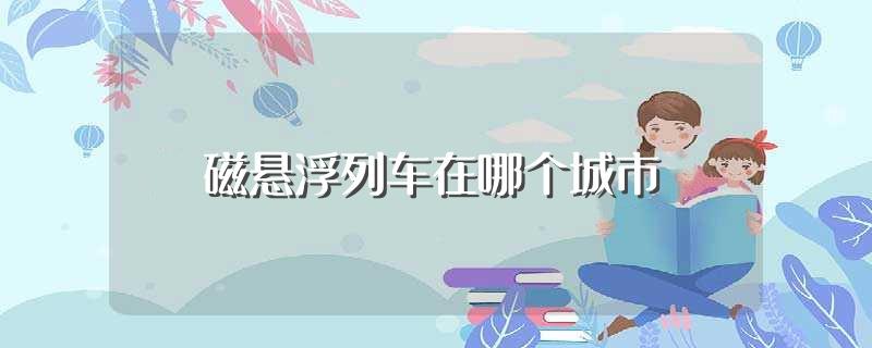 磁悬浮列车在哪个城市(磁悬浮列车分别在哪个城市)