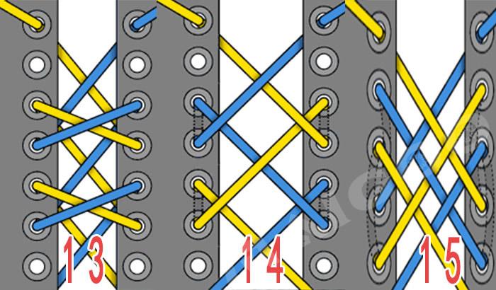 24种鞋带的系法图解(双排鞋带系法图解步骤)