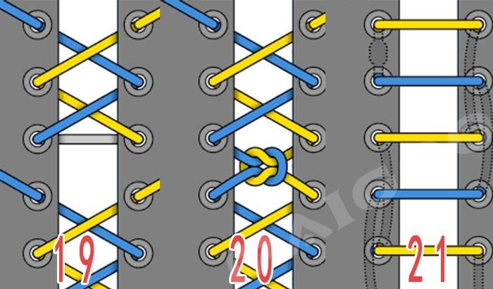 24种鞋带的系法图解(双排鞋带系法图解步骤)