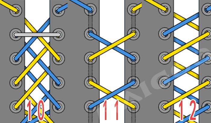 24种鞋带的系法图解(双排鞋带系法图解步骤)